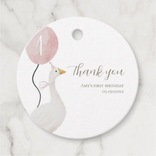 Pink Albern Gänsehaut-Tag Geschenkanhänger