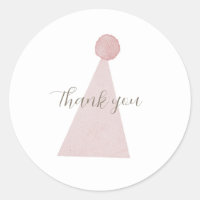 Pink alberne Gans Geburtstag Hat danke Sticker