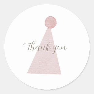 Pink alberne Gans Geburtstag Hat danke Sticker