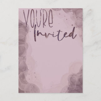 Pink Alcohol Tinte Einladung