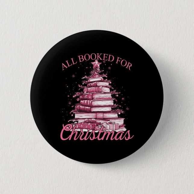 Pink alles zu Weihnachten reserviert Button (Vorderseite)