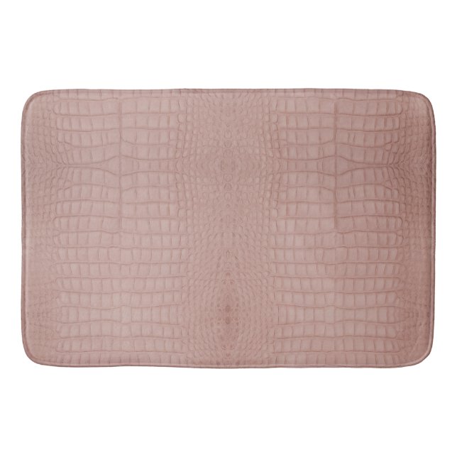 Pink Alligator Textur drucken Badematte (Vorderseite)