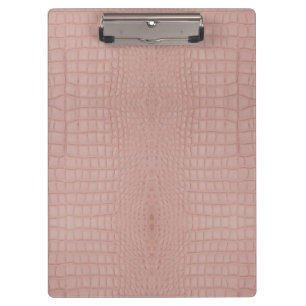 Pink Alligator Textur drucken Klemmbrett