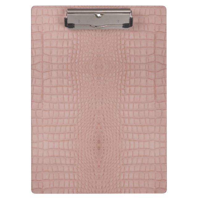 Pink Alligator Textur drucken Klemmbrett (Vorderseite)