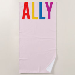 Pink Alt zum LGBTG Community Diversity Equity Strandtuch