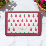 Pink Ananapfelmuster Chic Weiß Tri-fold Geldbeutel<br><div class="desc">Rosa,  weißes,  dreifaches Portemonnaie mit Niedlichem Ananas Muster. Mehr Produkte mit diesem Design sind in der folgenden Kollektion</div>