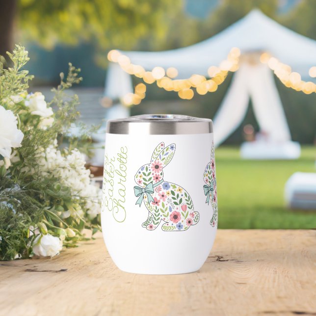 Pink and Blue Wildflower Easter Rabbits (Hochzeit (gedreht))