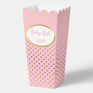 Pink and Gold Popcorn Gefälligkeitsbox Geschenkschachtel