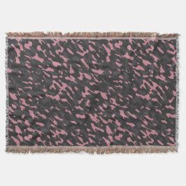 pink and gray camo abstract decke