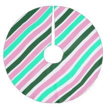 Pink and Green Christmas Candy Stripes