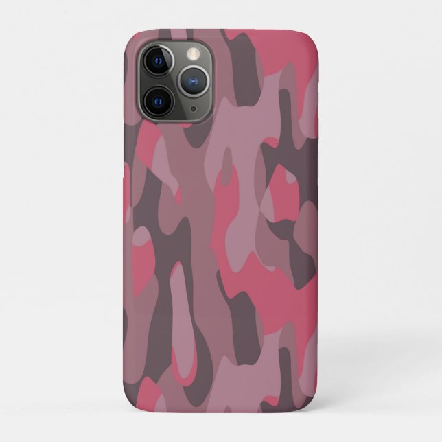 pink and mauve Camo abstract Case-Mate iPhone Hülle (Rückseite)