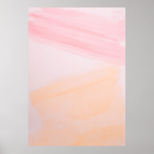 Pink and orange paints poster