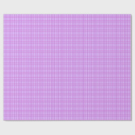 Pink and purple flower checkered pattern geschenkpapier