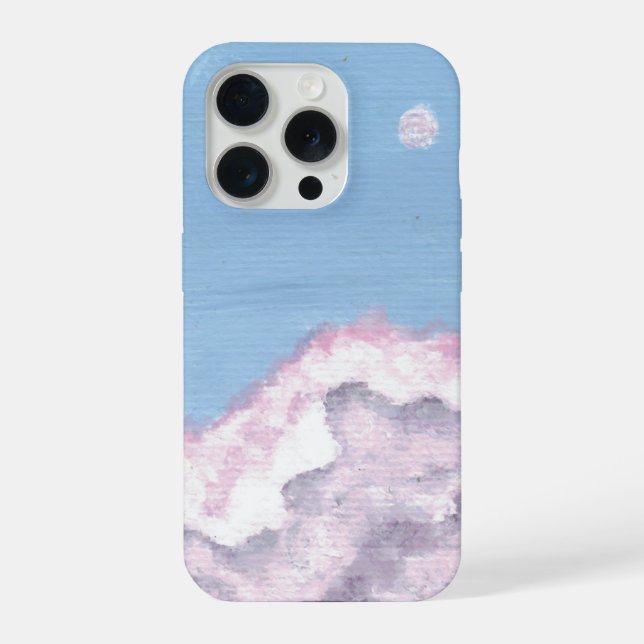 Pink and Purple Fluffy Clouds Phone Case iPhone Hülle (Rückseite)