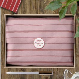 Pink and Red Galentine Hand Drawn Line Pattern Seidenpapier
