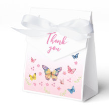 Pink and Whimsical Butterfly Baby Duschbox