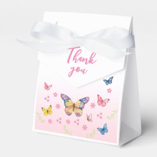 Pink and Whimsical Butterfly Baby Duschbox Geschenkschachtel