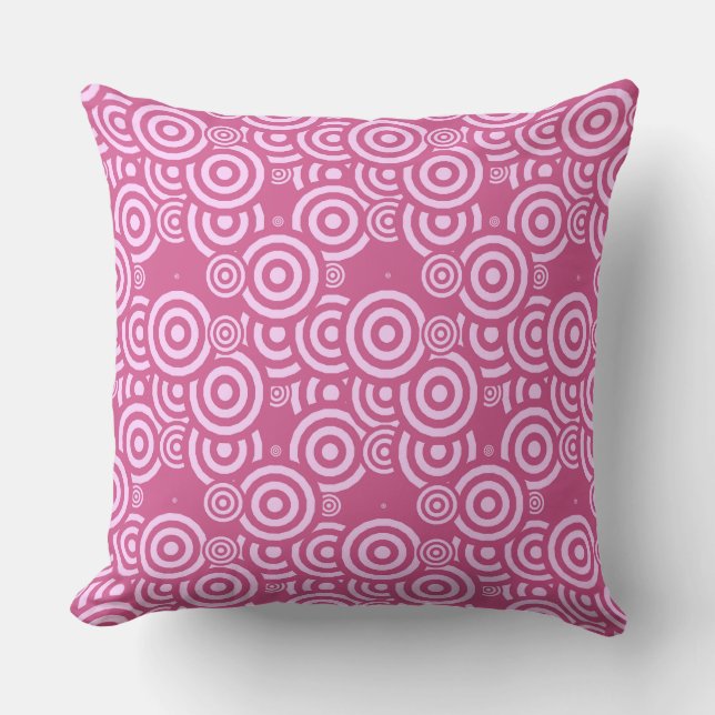 pink and white geometric kissen (Vorderseite)