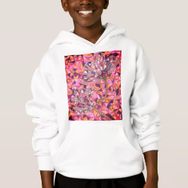 Pink and yellow flowers hoodie