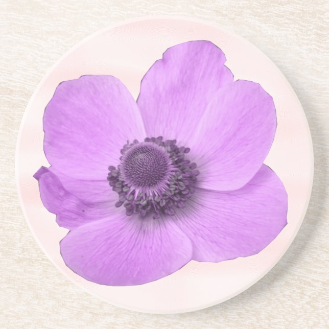 Pink Anemone Untersetzer (Vorne)