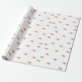 Pink Anemones Wrapping Paper Geschenkpapier