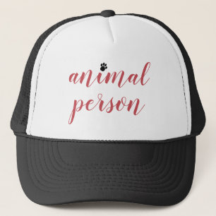 Pink-Anführungszeichen für Tierperson Truckerkappe