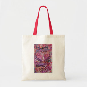 Pink Angel Art Cancer Gedicht Tote Tasche