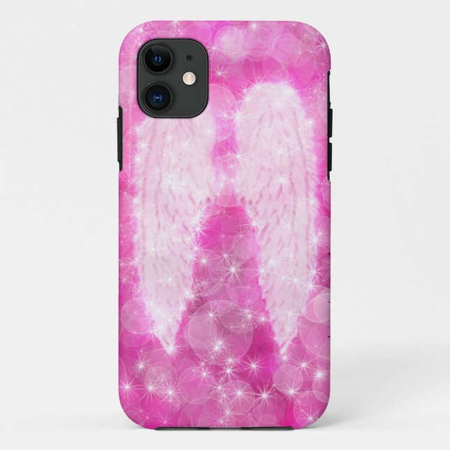 Pink Angel Wings Case-Mate iPhone Hülle (Rückseite)