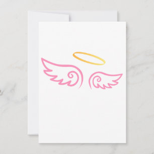 Pink Angel Wings mit Halo