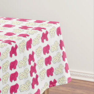 Pink Animal Crackers Cookies Circus Geburtstagspar Tischdecke