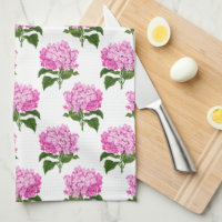 Pink Antique Hydrangea Illustrationsmuster
