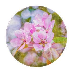 Pink Apple Blossom Schneidebrett