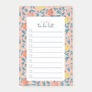 Pink-Apple-Muster zu tun Liste Post it Notes Post-it Klebezettel