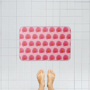 Pink Aptenia-Blume Nahtloses Muster auf Bath Mat Badematte