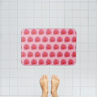 Pink Aptenia-Blume Nahtloses Muster auf Bath Mat Badematte