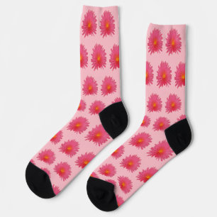 Pink Aptenia Blume Nahtloses Muster auf Socken
