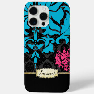 Pink Aqua Black und Gold iPhone 5 Fall personalisi Case-Mate iPhone Hülle