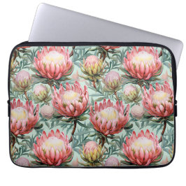 Pink Aqua Protea Blume Fynbos Design Laptopschutzhülle