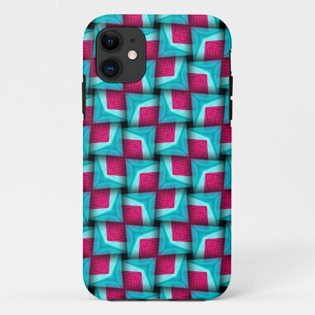 Pink Aqua Puffy Muster iPhone 5 Fall Case-Mate iPhone Hülle (Rückseite)