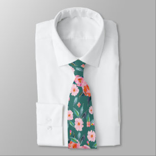 Pink Aquamarin grüne Rose Hochzeit Krawatte