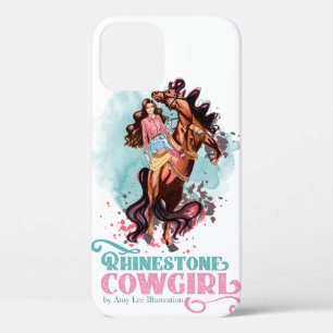 Pink Aquamariner Kristall Cowgirl Horse iPad Case