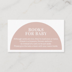Pink Arch Books for Baby Shooting Begleitkarte