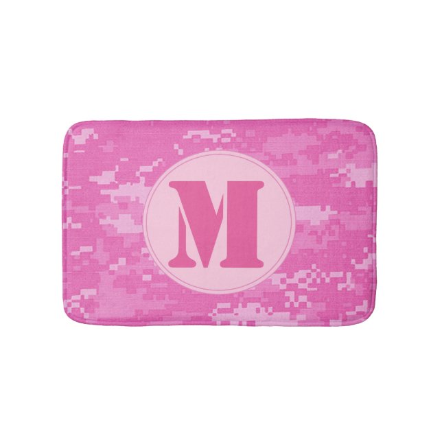 Pink ARMY ACU Camouflage Camouflage Muster Bath Ma Badematte (Vorderseite)