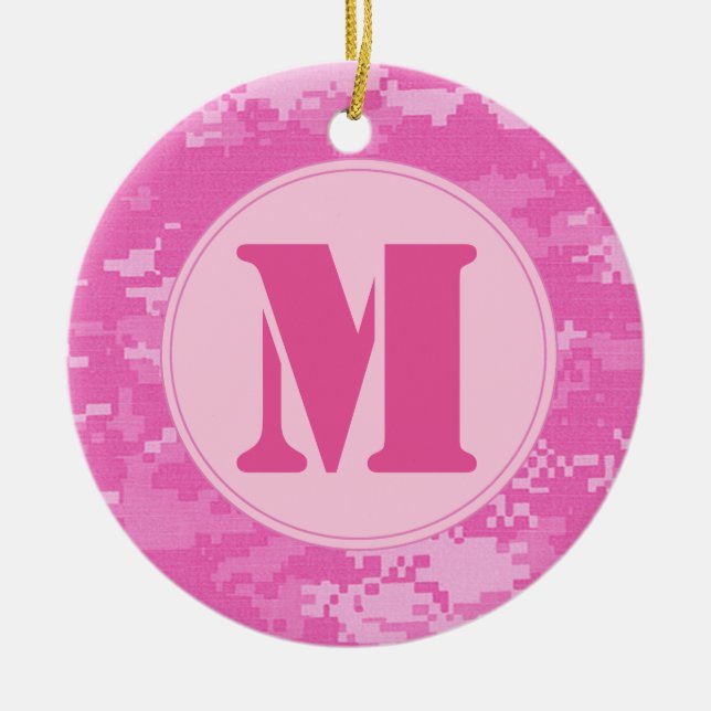Pink ARMY ACU Camouflage Camouflage Muster Ornamen Keramikornament (Vorne)
