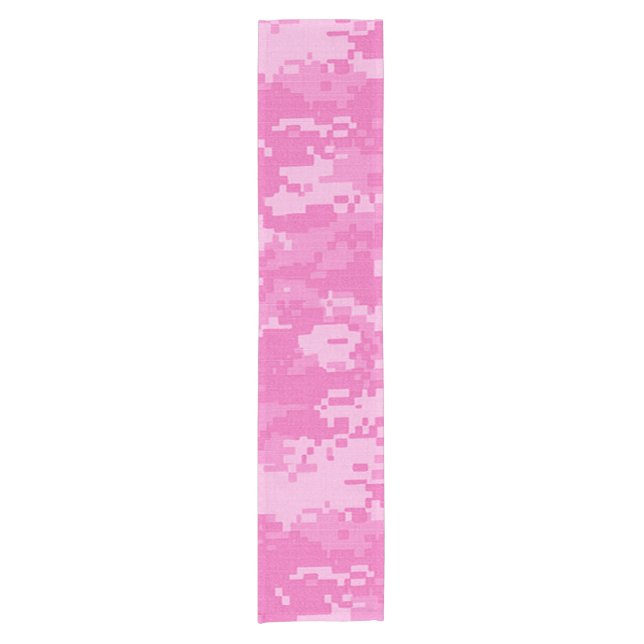 Pink ARMY ACU Camouflage Camouflage Table Runner Kurzer Tischläufer (Vorderseite)