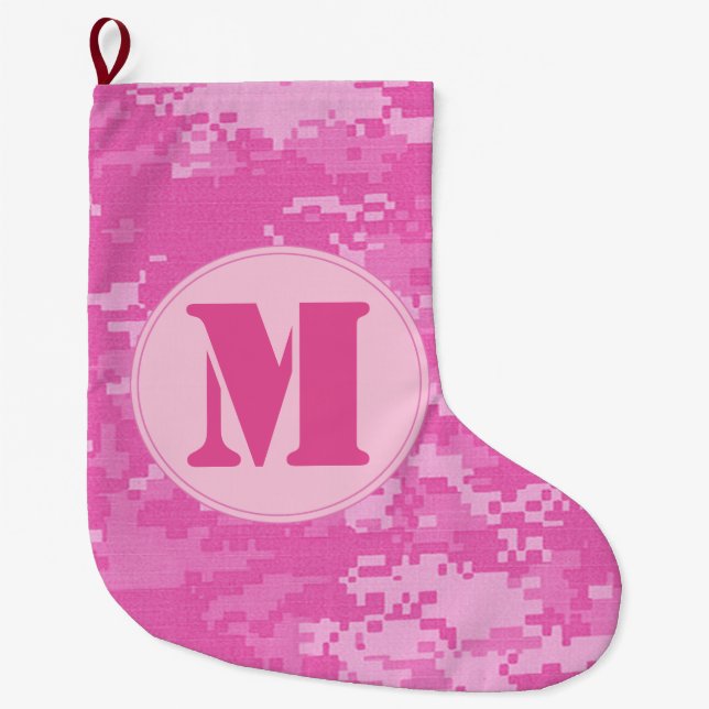 Pink ARMY ACU Camouflage Camouflagge Weihnachts-St Großer Weihnachtsstrumpf (Vorderseite)