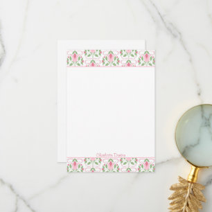 Pink Art Deco Baby Dusche Danke Notizen