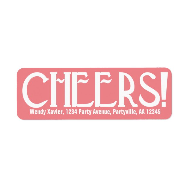 Pink Art Deco Cheers (Vorne)