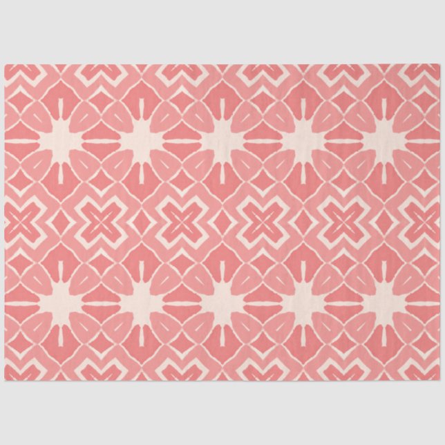 Pink Art Deko Design Decodierung Papier (Vorderseite)