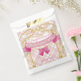 Pink Art Nouveau Princess Birthday Geschenktütchen
